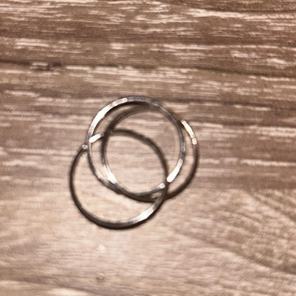 Elegant Silver Stacking Rings - Picture 2 of 3